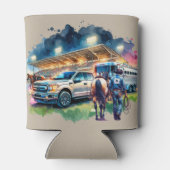 西ロデオカウボーイローパートラックとトレーラー 缶クーラー (裏面)