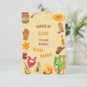 西ロデオカウボーイ誕生日ハッピーロデオ カード (スタンド正面)