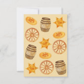 西ロデオカウボーイ誕生日ハッピーロデオ カード (裏面)