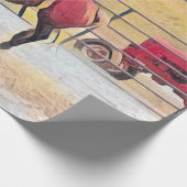 西ロデオカントリーホースライディングアート ラッピングペーパー (角)