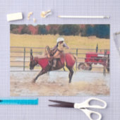 西ロデオカントリーホースライディングアート 薄葉紙 (クラフト)