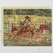 西ロデオカントリー乗馬の質感 (正面/裏面)