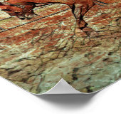 西ロデオカントリー乗馬の質感 ポスター (角)