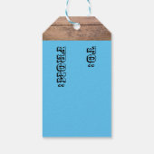 西ロデオ南部の牧場のカウボーイオンホース ギフトタグ (裏面)