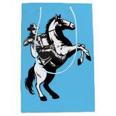 西ロデオ南部の牧場のカウボーイオンホース ミディアムペーパーバッグ (正面)