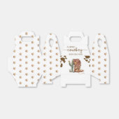 西ロデオ小さなカウボーイ赤ちゃんシャワー フェイバーボックス (折り畳みなし)