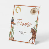 西ロデオ少年シャワーの好意 台座サイン (正面)