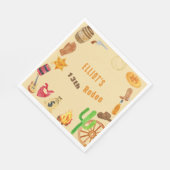 西ロデオ・カウボーイ誕生日 スタンダードランチョンナプキン (角)