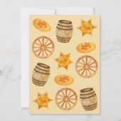 西ロデオ・カウボーイ誕生日 招待状 (裏面)