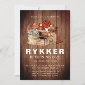 西ロデ素朴オ·カウボーイ誕生パーティー 招待状 (正面)