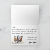 西ワイルドフリー馬の父の日 サンキューカード (内部)