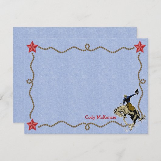 西丸フラットノパーソナライズされたートカード 招待状 (正面/裏面)