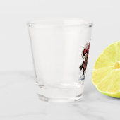 西乗馬ロデオ馬カウボーイサンタクリスマス ショットグラス (左)