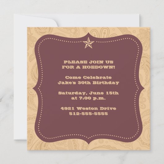 西伝統的洋招待状 招待状 (正面)