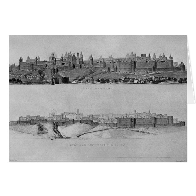 西側からのカルカソンヌの眺め (正面横)