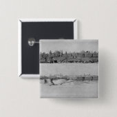 西側からのカルカソンヌの眺め 缶バッジ (正面&裏面)