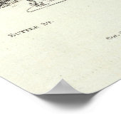 西側のサターとブッシュに許可 ポスター (角)