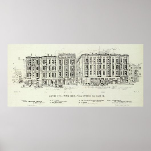 西側のサターとブッシュに許可 ポスター (正面)