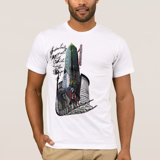 西側は私をですドープ塗料考えます Tシャツ (正面)