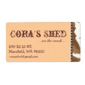 西側出荷ラベル ラベル (正面)