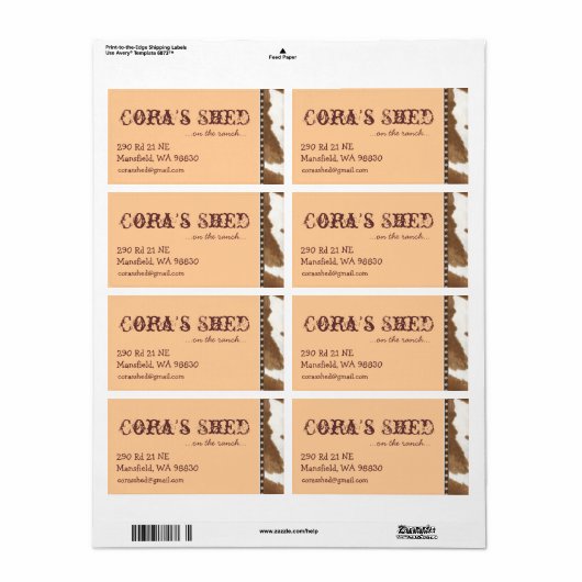 西側出荷ラベル ラベル (フルシート)