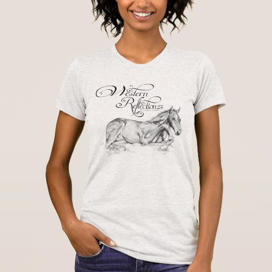 西側反射(静かな時間) Tシャツ (正面)