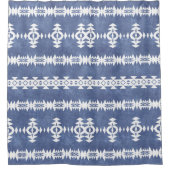 西側図形パターン シャワーカーテン (正面)