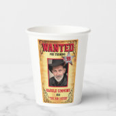 西側指名手配のポスター 紙コップ (裏面)