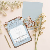 西側指名手配ポスター男の赤ちゃんシャワーゲームカード 招待状