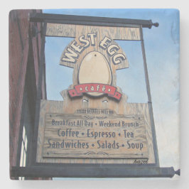 西側、西の卵、アトランタの大理石のコースター ストーンコースター