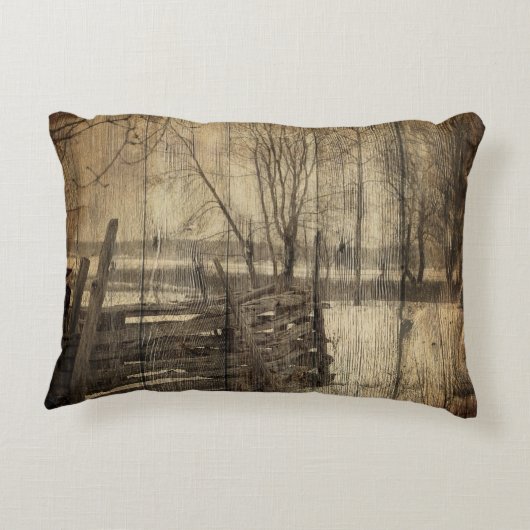 西初期の国旧木柵ファーム アクセントクッション (裏面)