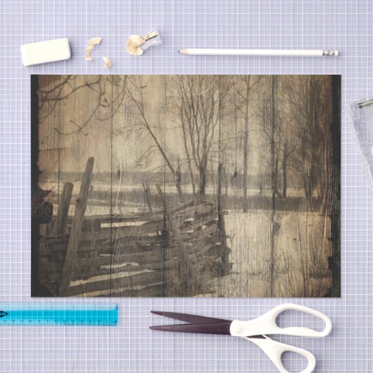 西初期の国旧木柵ファーム 薄葉紙 (クラフト)