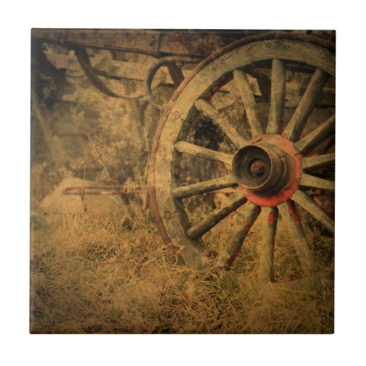 西初期の国素朴車の車 タイル (正面)