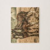 西初期の国農園の馬 ジグソーパズル (縦)