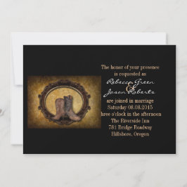 西動揺して国カウボーイ結婚ー 招待状