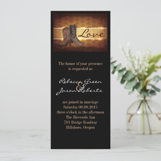 西動揺して国カウボー結婚イ 招待状 (スタンド正面)