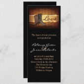 西動揺して国カウボー結婚イ 招待状 (正面/裏面)