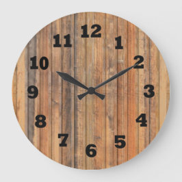 西動揺して木壁 ラージ壁時計