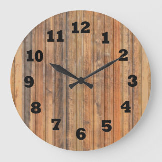 西動揺して木壁 ラージ壁時計