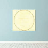 西半球のアウトライン キャンバスプリント (インサイチュ (ウッドフロア))