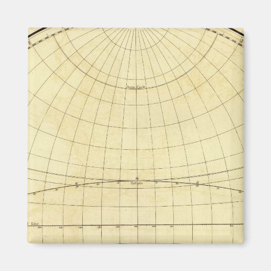 西半球のアウトライン マグネット (正面)