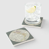 西半球の地図と旅行 ストーンコースター (横)