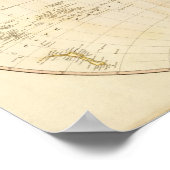 西半球の地図 ポスター (角)