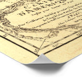 西半球の旧地図。フランスの 1780 ポスター (角)