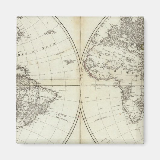 西半球または新世界 マグネット (正面)