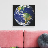 西半球を示す全地球 キャンバスプリント (インサイチュ (リビング))