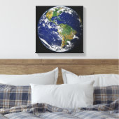 西半球を示す全地球 キャンバスプリント (インサイチュ (寝室))