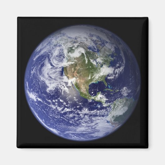 西半球を示す地球 マグネット (正面)