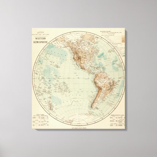 西半球7 キャンバスプリント (正面)