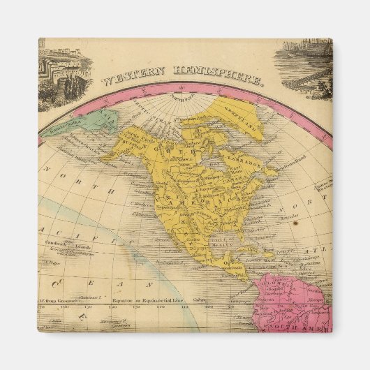 西半球 マグネット (正面)